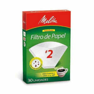 Filtro Papel Cafetera Melitta N° 2 - 30 unidades