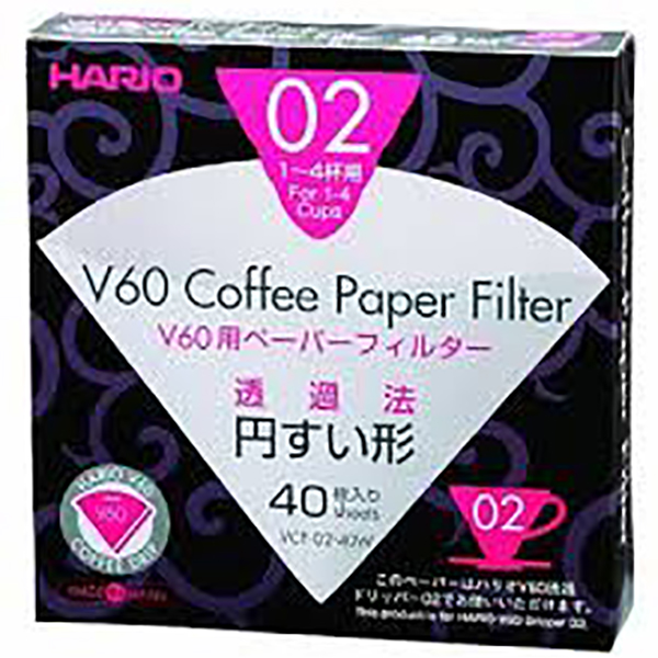 Filtros V60 02 Hario 40 Unidades - Imagen 2