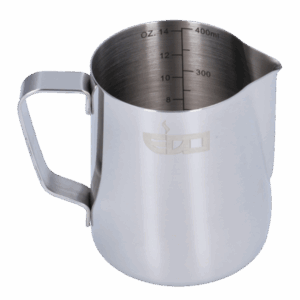 Pitcher EDO Barista 35cl (12 oz) - Metálico con medidas